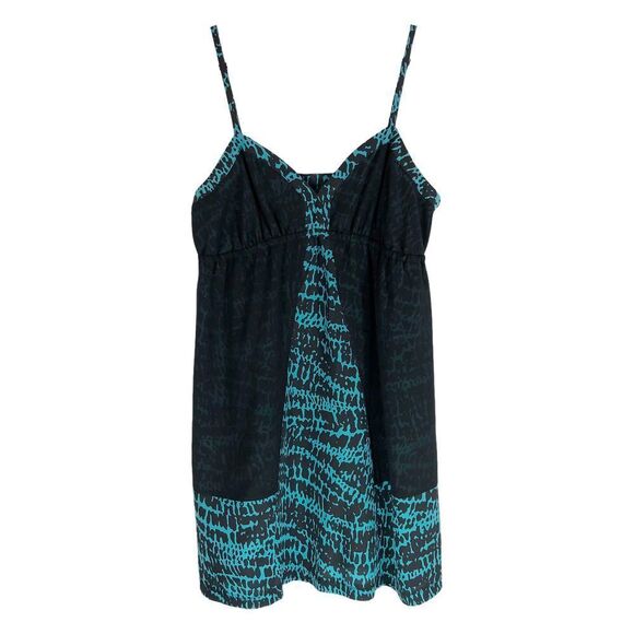 Silence Noise Small Dress Spaghetti‎ Strap Green Black Mini Sleeveless 113 - Picture 1 of 7